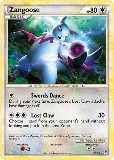 Zangoose #39 Call of Legends