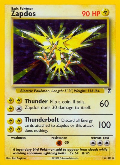 Zapdos #19 Legendary Collection