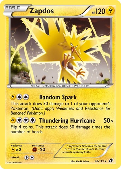 Zapdos #46 Legendary Treasures