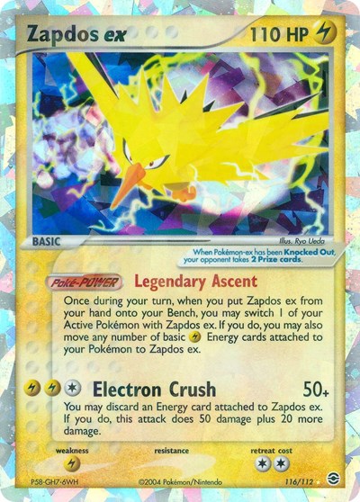 Zapdos ex #116 FireRed & LeafGreen