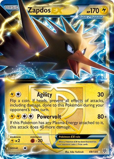 Zapdos EX #48 Plasma Storm