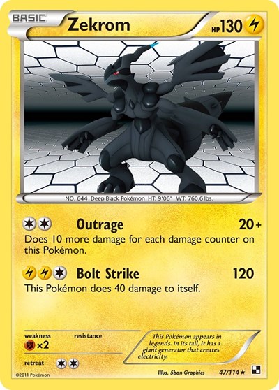 Zekrom Black and White #47