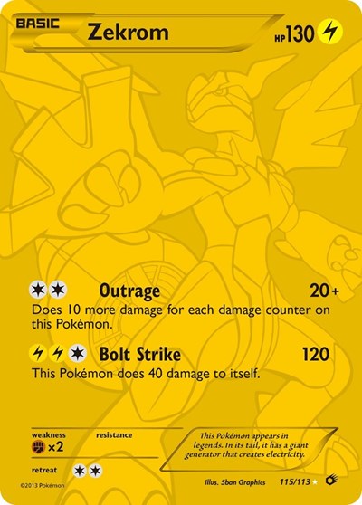 Zekrom #115 Legendary Treasures