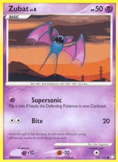 Zubat #108 Mysterious Treasures
