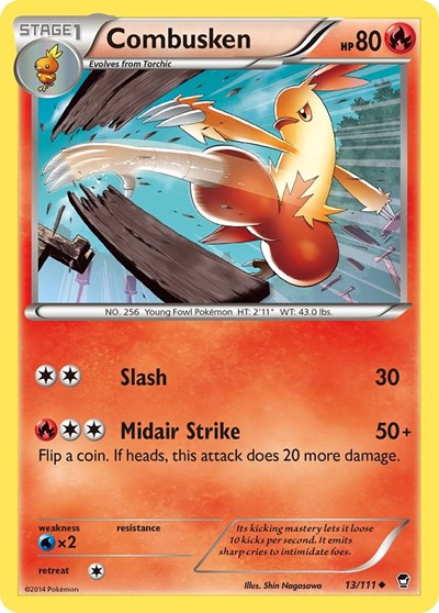Combusken #13 XY - Furious Fists