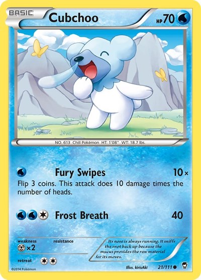 Cubchoo #21 XY - Furious Fists