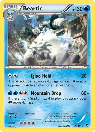 Beartic #22 XY - Furious Fists