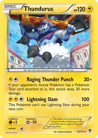 Thundurus #33 XY - Furious Fists