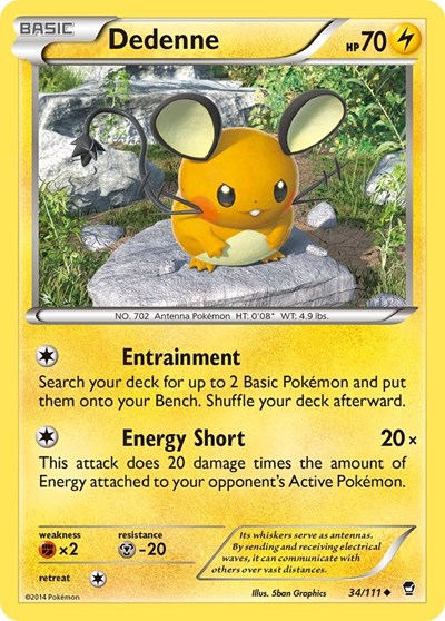 Dedenne #34 XY - Furious Fists