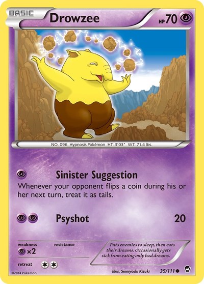 Drowzee #35 XY - Furious Fists