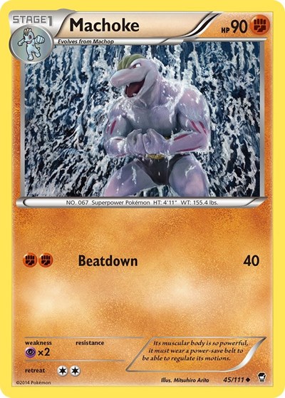 Machoke #45 XY - Furious Fists