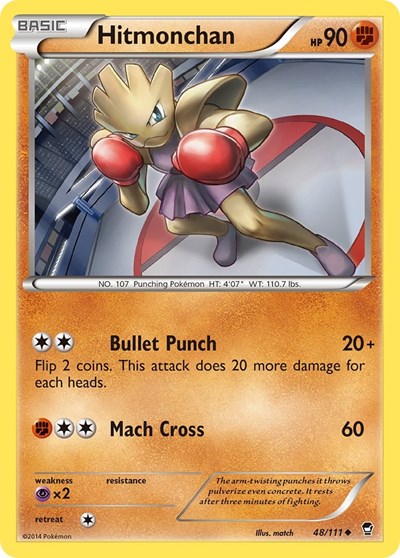 Hitmonchan #48 XY - Furious Fists