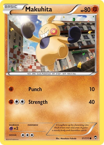 Makuhita #51 XY - Furious Fists