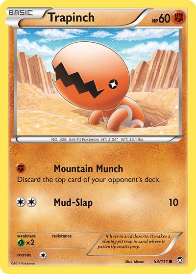 Trapinch #53 XY - Furious Fists