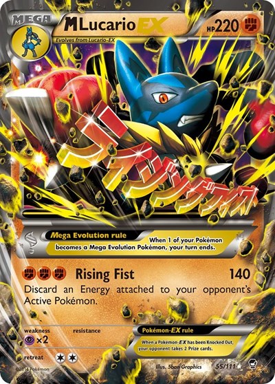 M Lucario EX #55 XY - Furious Fists