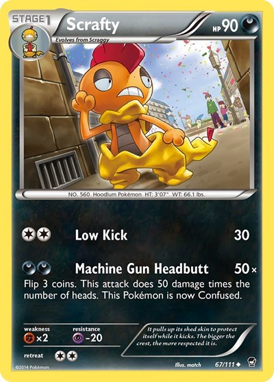 Scrafty #67 XY - Furious Fists