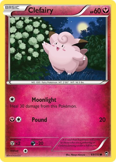 Clefairy #69 XY - Furious Fists