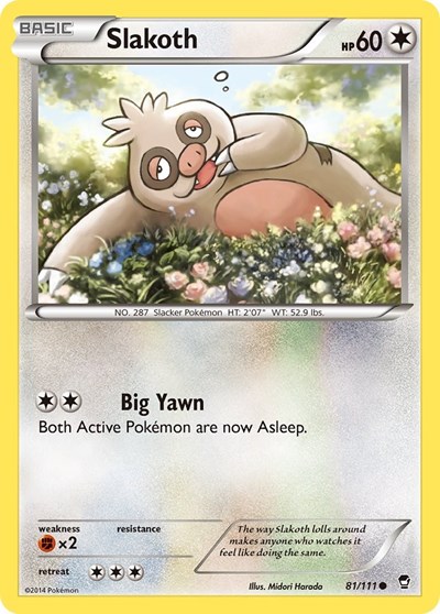Slakoth #81 XY - Furious Fists