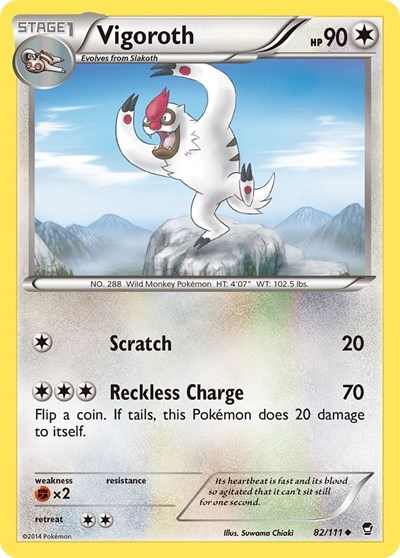 Vigoroth #82 XY - Furious Fists
