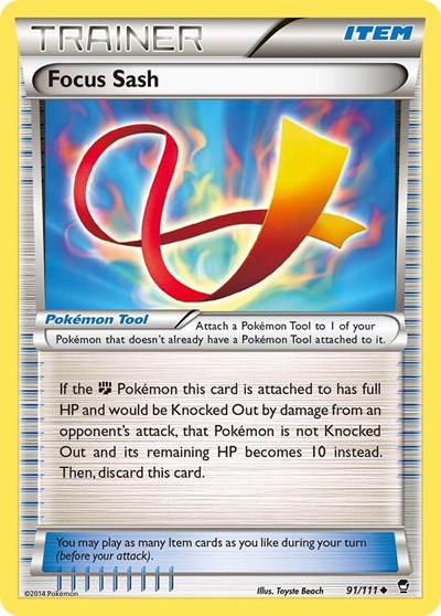 Focus Sash #91 XY - Furious Fists