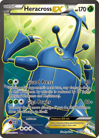 Heracross EX #105 XY - Furious Fists