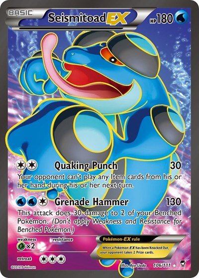 Seismitoad EX #106 XY - Furious Fists