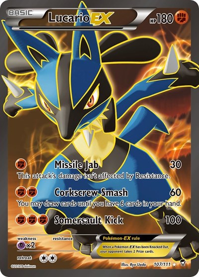 Lucario EX #107 XY - Furious Fists