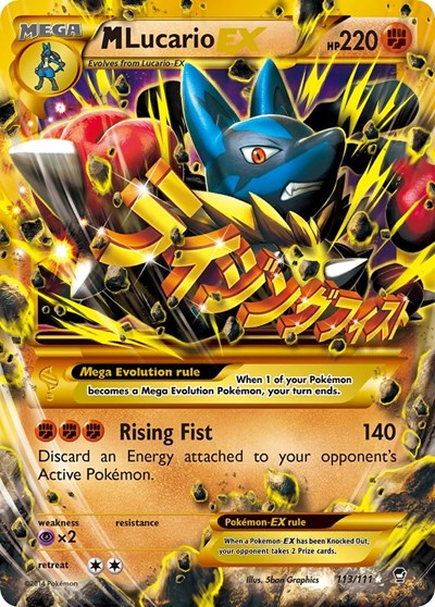 M Lucario EX #113 XY - Furious Fists