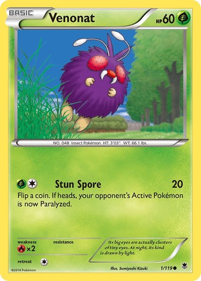 Venonat #1 XY - Phantom Forces