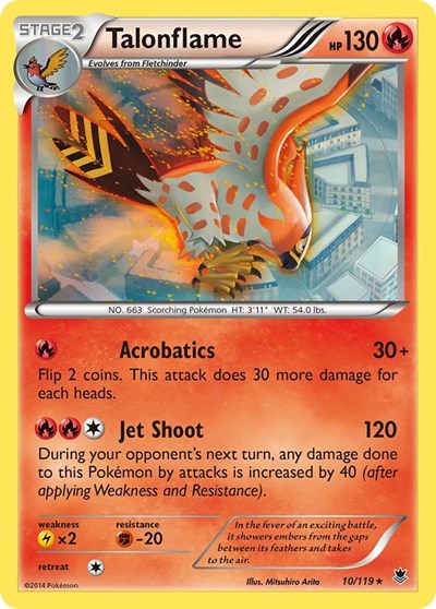 Talonflame #10 XY - Phantom Forces