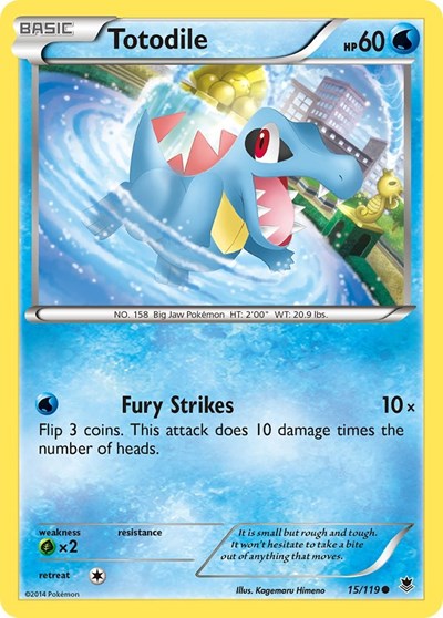 Totodile #15 XY - Phantom Forces
