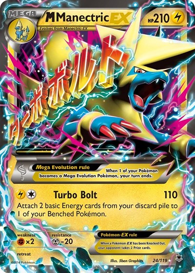 M Manectric EX #24 XY - Phantom Forces