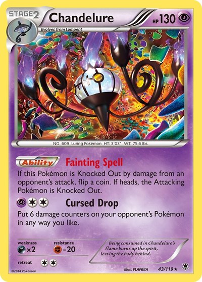 Chandelure #43 XY - Phantom Forces