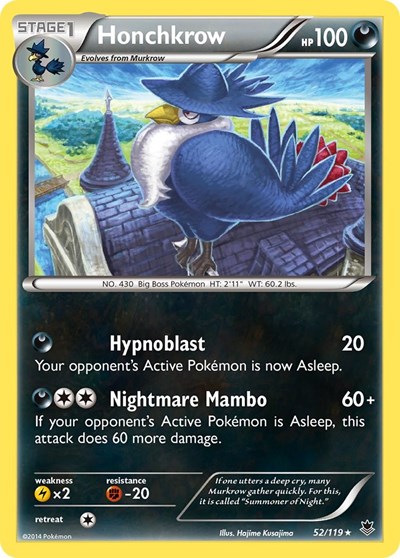 Honchkrow #52 XY - Phantom Forces