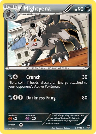 Mightyena #54 XY - Phantom Forces