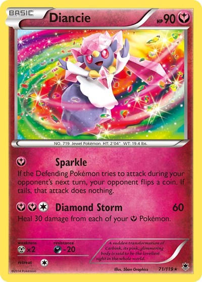Diancie #71 XY - Phantom Forces