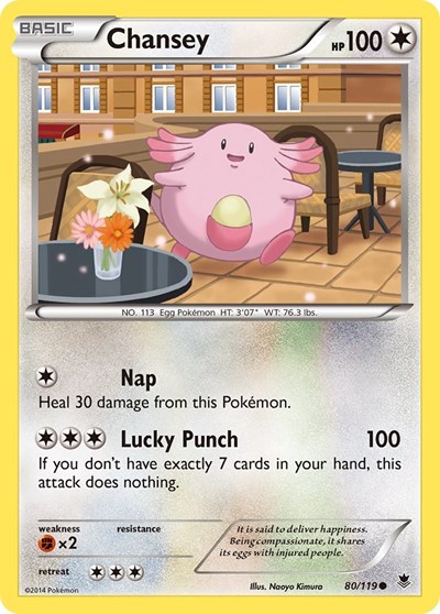 Chansey #80 XY - Phantom Forces