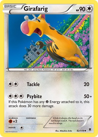 Girafarig #82 XY - Phantom Forces