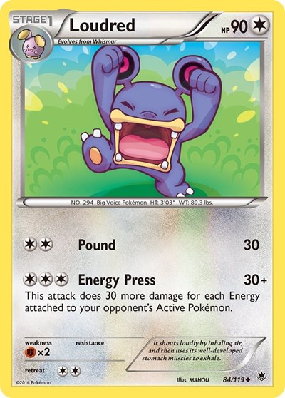 Loudred #84 XY - Phantom Forces