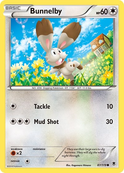 Bunnelby #87 XY - Phantom Forces