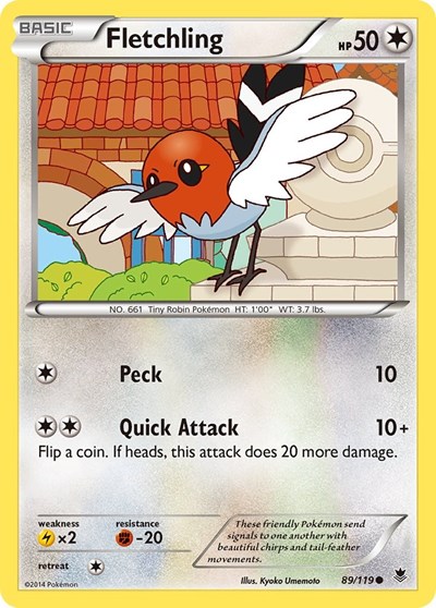 Fletchling #89 XY - Phantom Forces