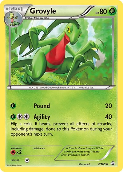 Grovyle #7 XY - Primal Clash