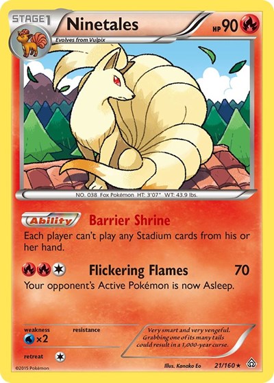 Ninetales #21 XY - Primal Clash