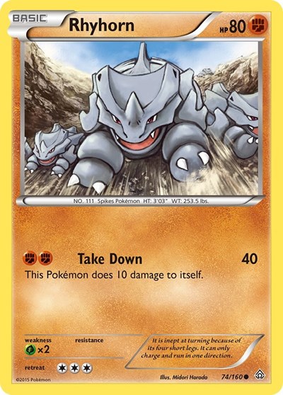 Rhyhorn #74 XY - Primal Clash