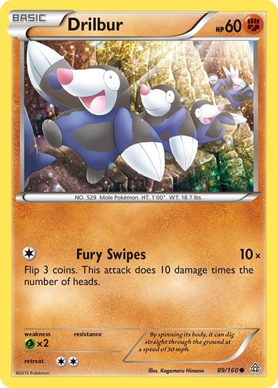 Drilbur #89 XY - Primal Clash