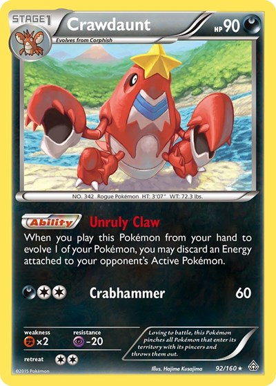 Crawdaunt #92 XY - Primal Clash