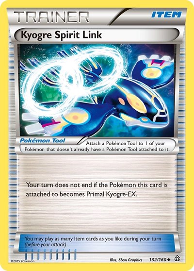 Kyogre Spirit Link #132 XY - Primal Clash