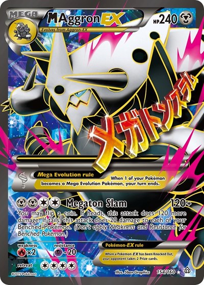 M Aggron EX #154 XY - Primal Clash