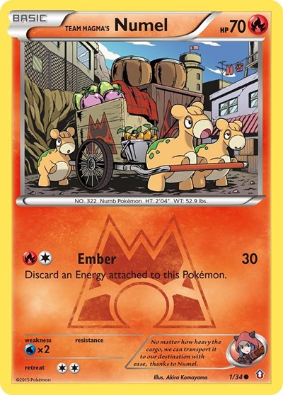 Team Magma's Numel #1 Double Crisis