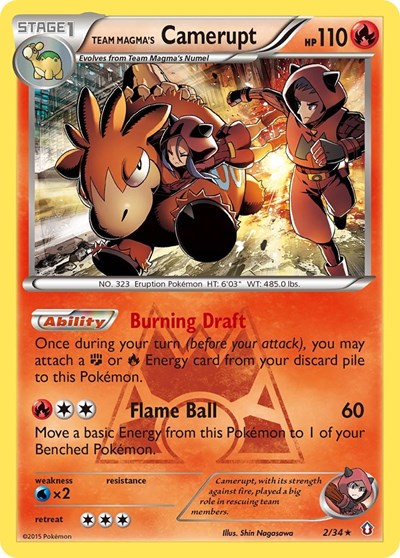 Team Magma's Camerupt #2 Double Crisis